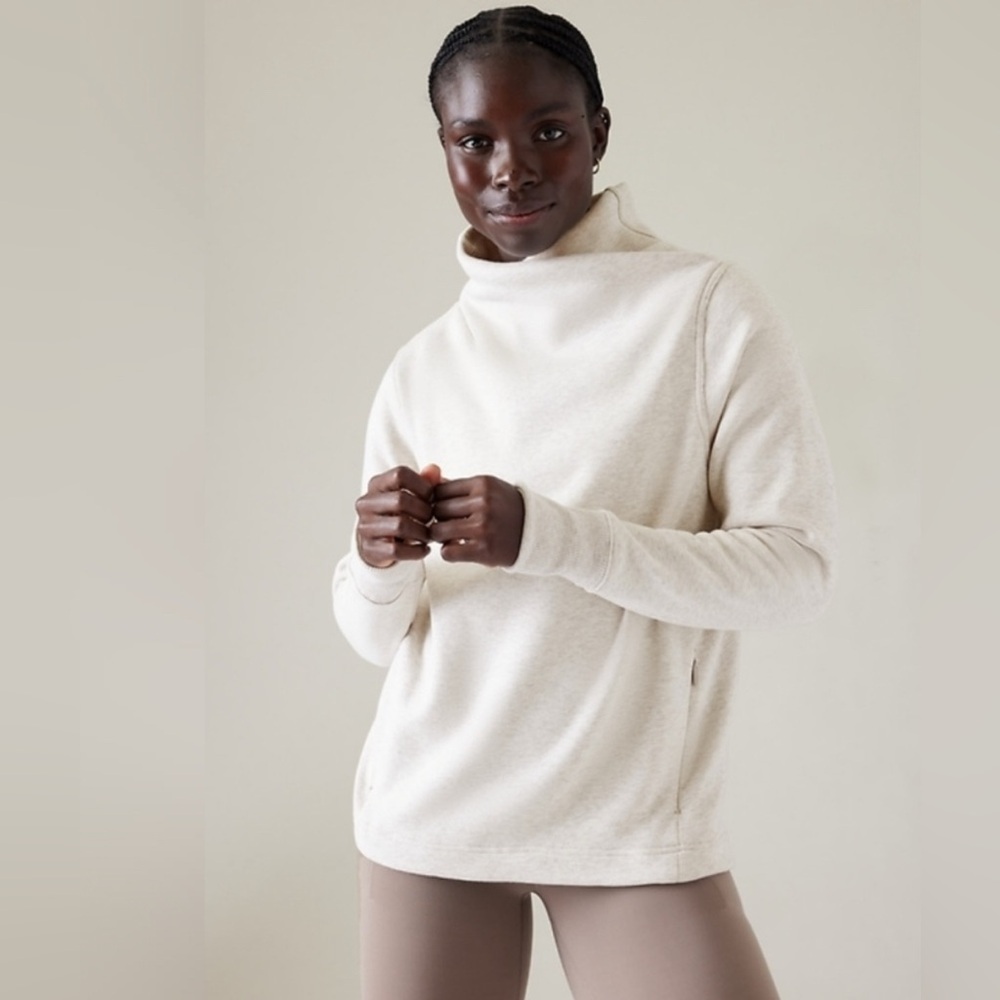Athleta Cozy Karma Twist Neck Sweatshirt